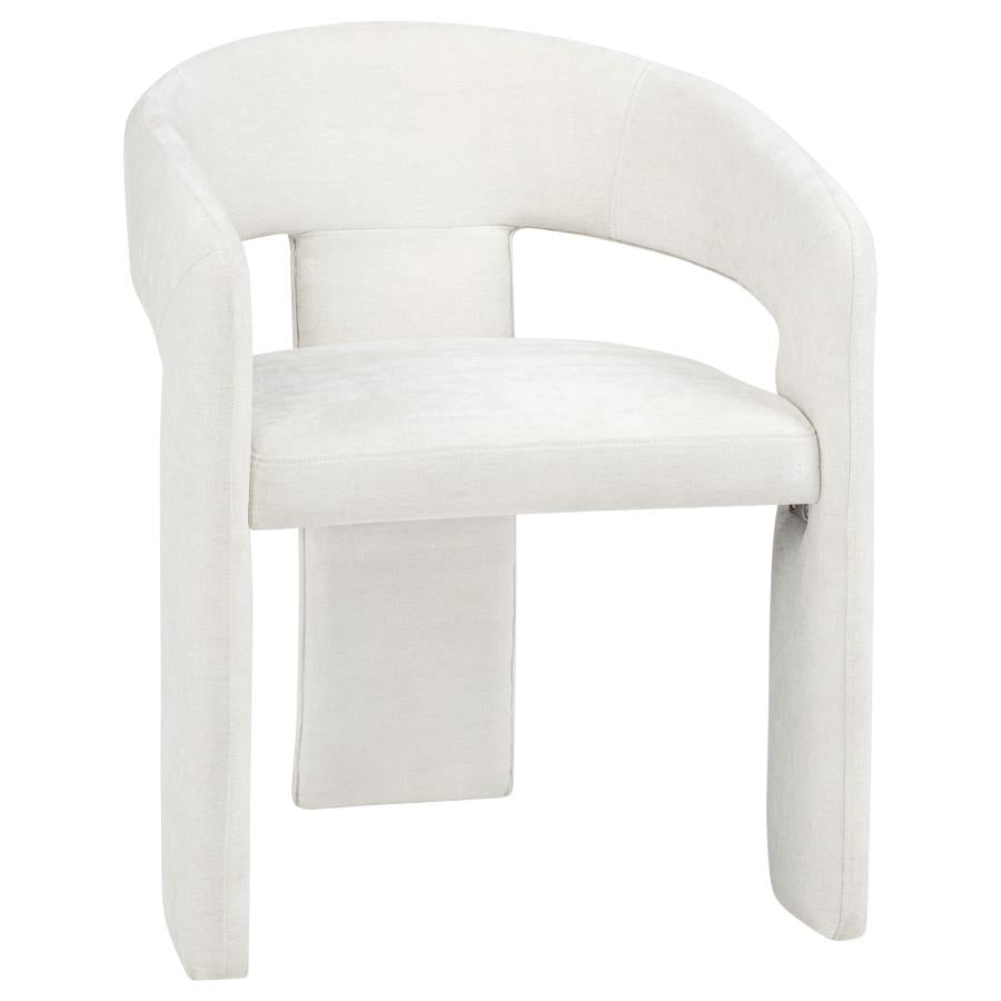 Home & Sleep Outlet - Carlow Upholstered Dining Arm Chair White (Set of 2)