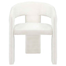 Carlow Upholstered Dining Arm Chair White (Set of 2)