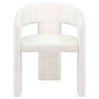 Carlow Upholstered Dining Arm Chair White (Set of 2)