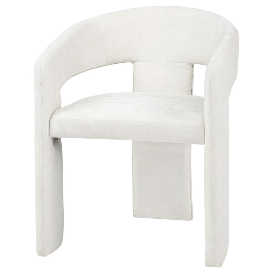 Home & Sleep Outlet - Carlow Upholstered Dining Arm Chair White (Set of 2)