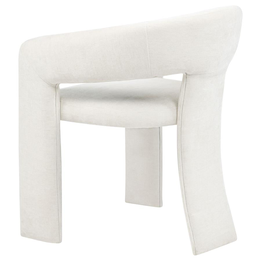 Home & Sleep Outlet - Carlow Upholstered Dining Arm Chair White (Set of 2)