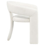 Home & Sleep Outlet - Carlow Upholstered Dining Arm Chair White (Set of 2)