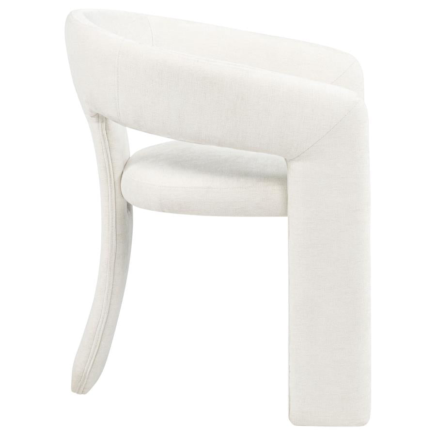 Home & Sleep Outlet - Carlow Upholstered Dining Arm Chair White (Set of 2)