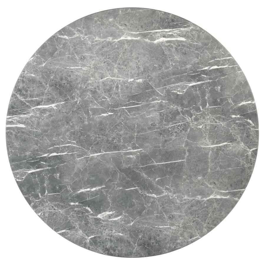 Franklin 50-inch Round Dining Table Grey and Dark Oak