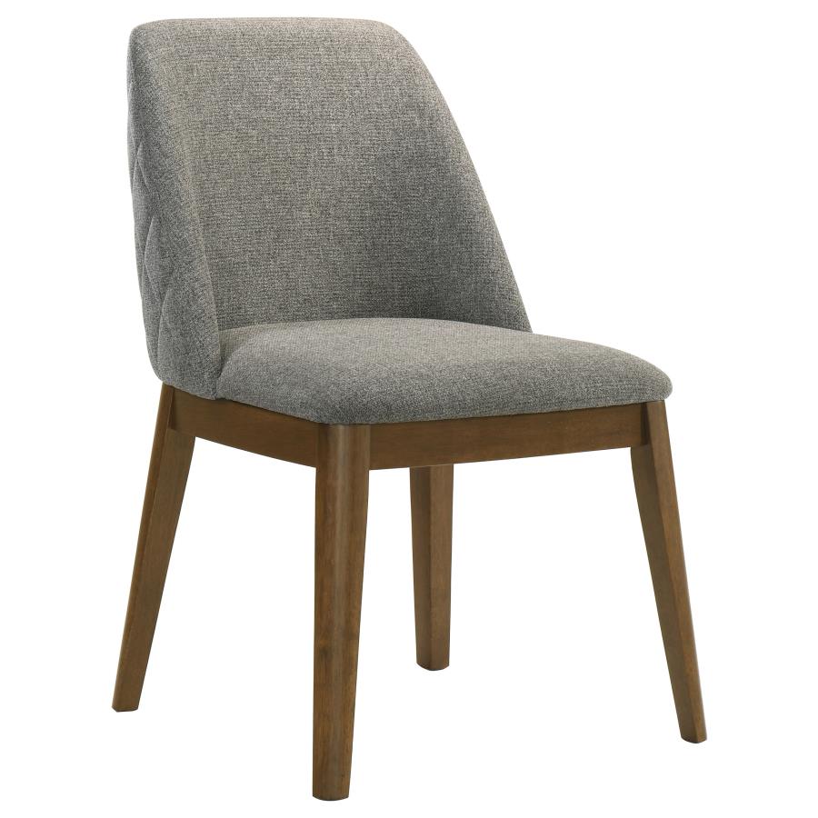 Home & Sleep Outlet - Franklin Upholstered Dining Side Chair Grey (Set of 2)