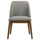 Franklin Upholstered Dining Side Chair Grey (Set of 2)
