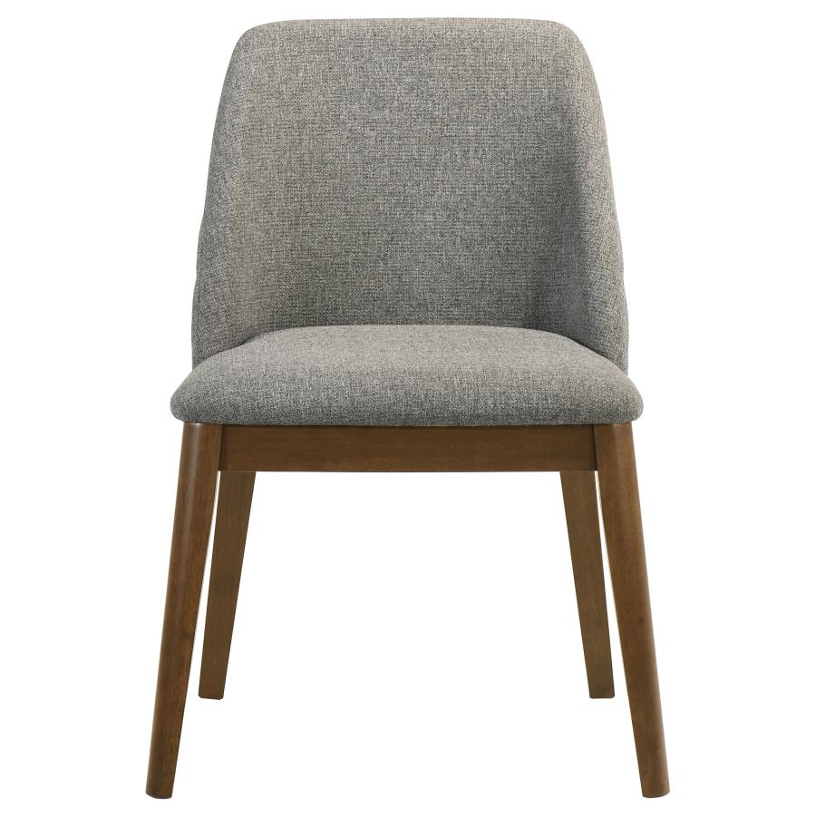Home & Sleep Outlet - Franklin Upholstered Dining Side Chair Grey (Set of 2)