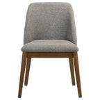 Home & Sleep Outlet - Franklin Upholstered Dining Side Chair Grey (Set of 2)