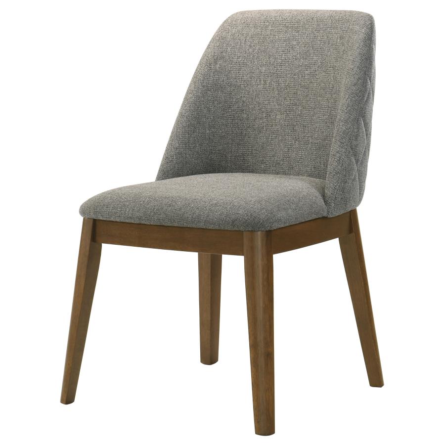 Home & Sleep Outlet - Franklin Upholstered Dining Side Chair Grey (Set of 2)