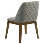 Home & Sleep Outlet - Franklin Upholstered Dining Side Chair Grey (Set of 2)