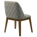 Home & Sleep Outlet - Franklin Upholstered Dining Side Chair Grey (Set of 2)