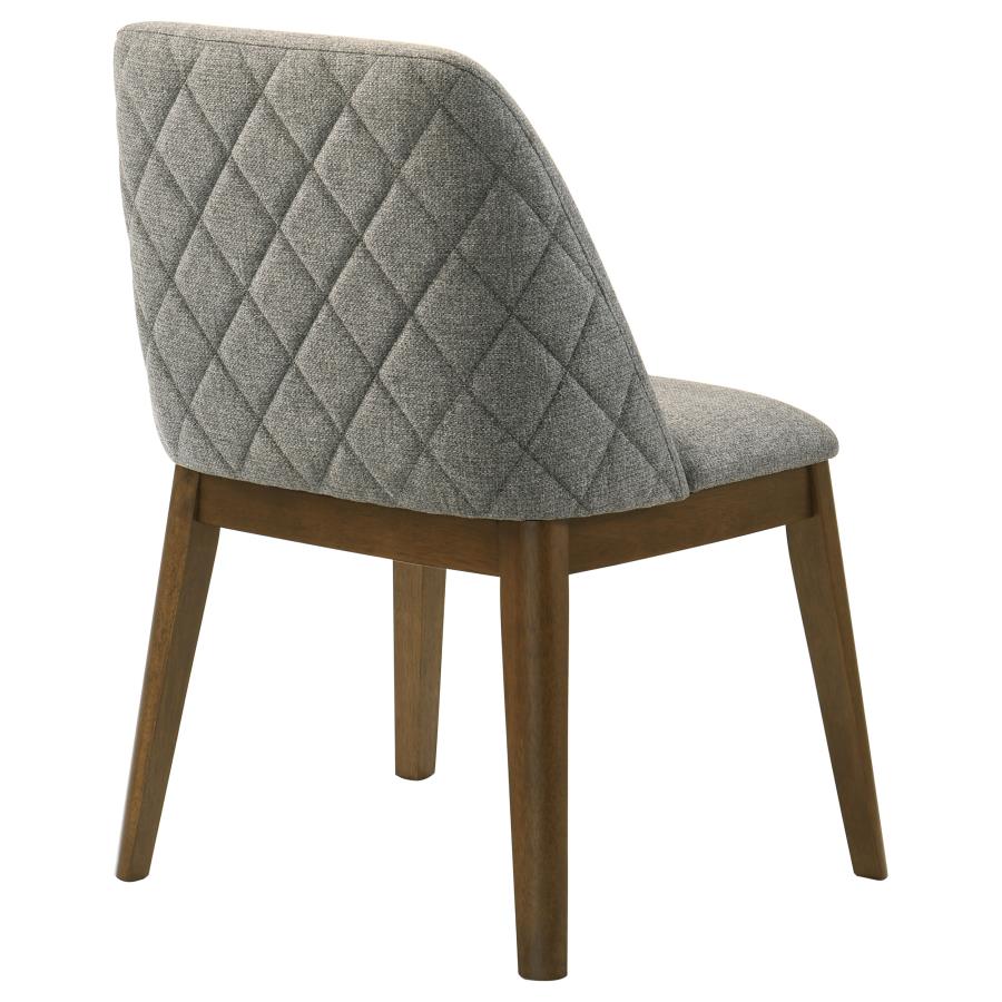 Home & Sleep Outlet - Franklin Upholstered Dining Side Chair Grey (Set of 2)