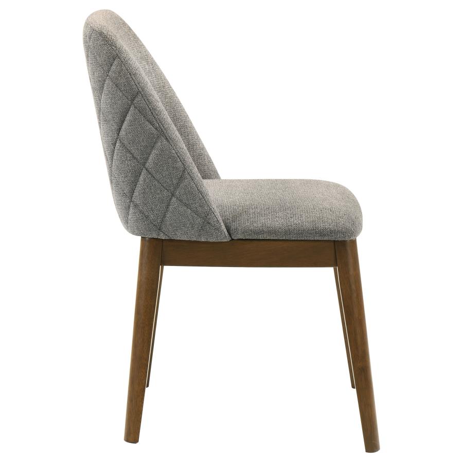 Home & Sleep Outlet - Franklin Upholstered Dining Side Chair Grey (Set of 2)