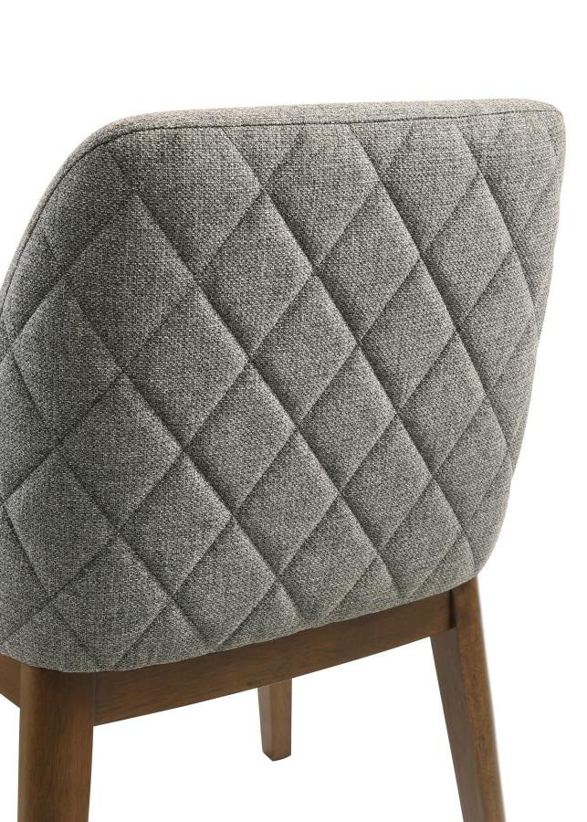 Home & Sleep Outlet - Franklin Upholstered Dining Side Chair Grey (Set of 2)