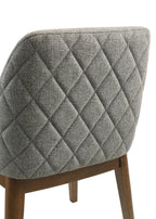 Home & Sleep Outlet - Franklin Upholstered Dining Side Chair Grey (Set of 2)