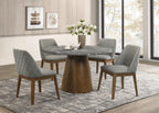 Home & Sleep Outlet - Franklin Upholstered Dining Side Chair Grey (Set of 2)