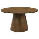 Franklin 5-piece 54-inch Round Dining Table Set Dark Brown