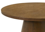 Home & Sleep Outlet - Franklin 54-inch Round Wood Pedestal Base Dining Table Dark Brown