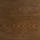 Franklin 54-inch Round Wood Pedestal Base Dining Table Dark Brown