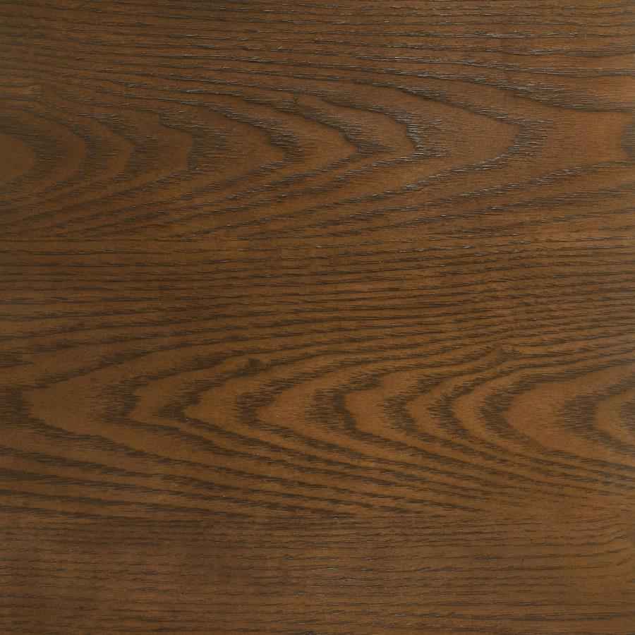Franklin 54-inch Round Wood Pedestal Base Dining Table Dark Brown