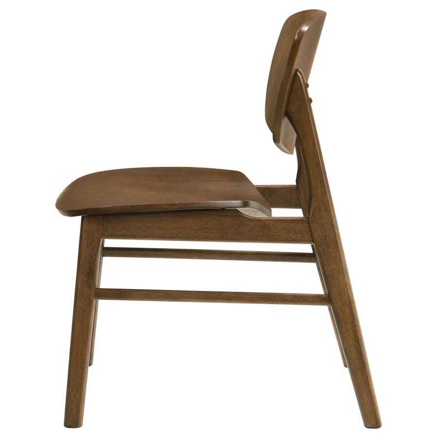 Home & Sleep Outlet - Benford Dining Side Chair Wood Seat Dark Brown (Set of 2)
