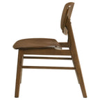 Home & Sleep Outlet - Benford Dining Side Chair Wood Seat Dark Brown (Set of 2)