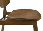 Home & Sleep Outlet - Benford Dining Side Chair Wood Seat Dark Brown (Set of 2)