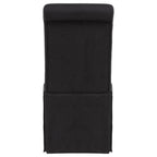Home & Sleep Outlet - Shawna Upholstered Skirted Side Chair Black (Set of 2)