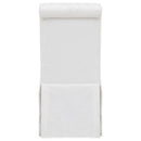 Shawna Upholstered Skirted Side Chair White (Set of 2)