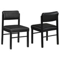 Home & Sleep Outlet - Kehoe Upholstered Dining Side Chair Black (Set of 2)