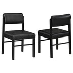 Home & Sleep Outlet - Kehoe Upholstered Dining Side Chair Black (Set of 2)