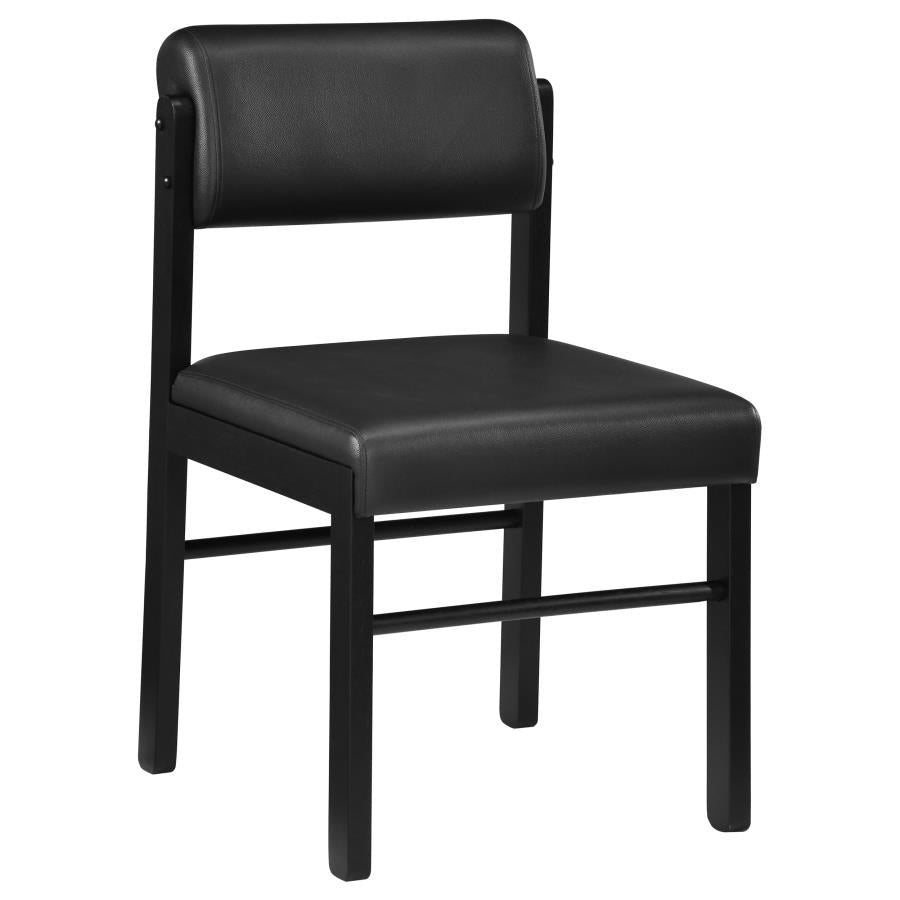 Home & Sleep Outlet - Kehoe Upholstered Dining Side Chair Black (Set of 2)