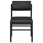 Home & Sleep Outlet - Kehoe Upholstered Dining Side Chair Black (Set of 2)