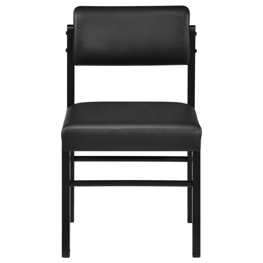 Home & Sleep Outlet - Kehoe Upholstered Dining Side Chair Black (Set of 2)