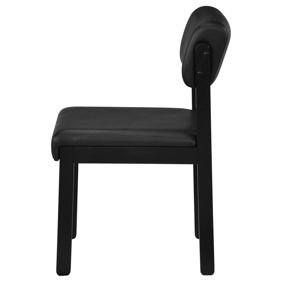 Home & Sleep Outlet - Kehoe Upholstered Dining Side Chair Black (Set of 2)