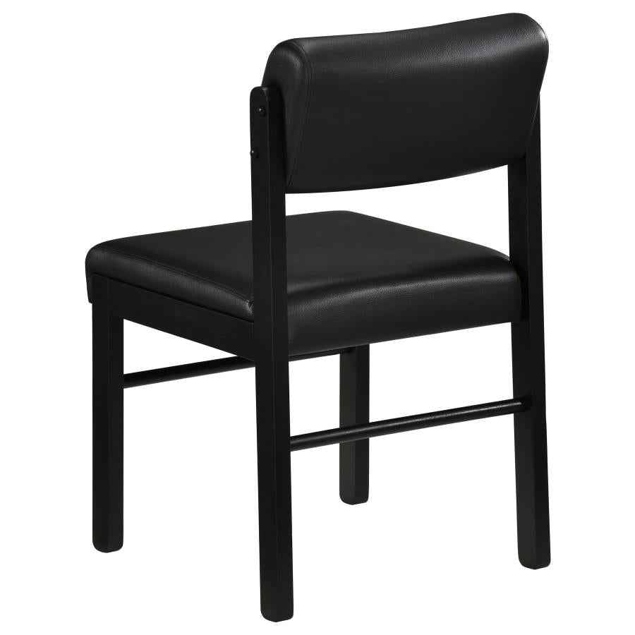 Kehoe Upholstered Dining Side Chair Black (Set of 2)