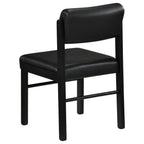 Home & Sleep Outlet - Kehoe Upholstered Dining Side Chair Black (Set of 2)