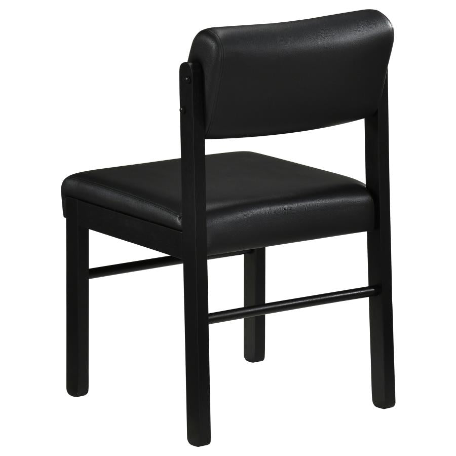 Home & Sleep Outlet - Kehoe Upholstered Dining Side Chair Black (Set of 2)