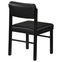 Kehoe Upholstered Dining Side Chair Black (Set of 2)