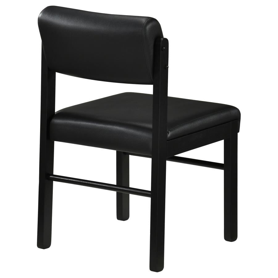 Home & Sleep Outlet - Kehoe Upholstered Dining Side Chair Black (Set of 2)