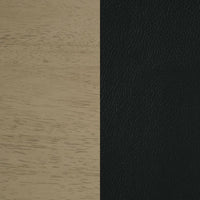 Kehoe Upholstered Dining Side Chair Black and Natural Oak (Set of 2)