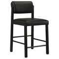 Home & Sleep Outlet - Kehoe Upholstered Counter Height Chair Black (Set of 2)