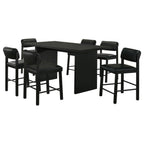 Home & Sleep Outlet - Kehoe Upholstered Counter Height Chair Black (Set of 2)