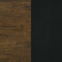 Kehoe Upholstered Counter Height Chair Black and Walnut (Set of 2)