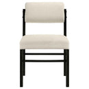 Hamlyn 5-piece Round Wood Dining Set Cream and Black