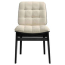Hamlyn 5-piece Round Wood Dining Set Cream and Black