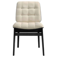 Hamlyn 5-piece Round Wood Dining Set Cream and Black