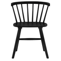 Hamlyn 5-piece Round Wood Dining Set Black