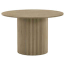 Hamlyn 5-piece Round Wood Dining Set Grey and Natural Oak
