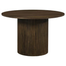 Hamlyn 5-piece Round Wood Dining Set Black and Walnut